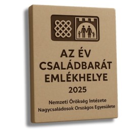 Év Családbarát Emlékhelye-díj ünnepélyes átadása