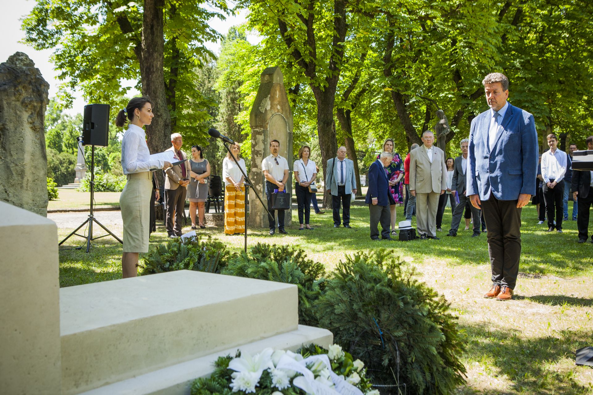 Horvát Istvánra, a Nemzeti Múzeum egykori igazgatójára emlékeztünk felújított síremlékénél