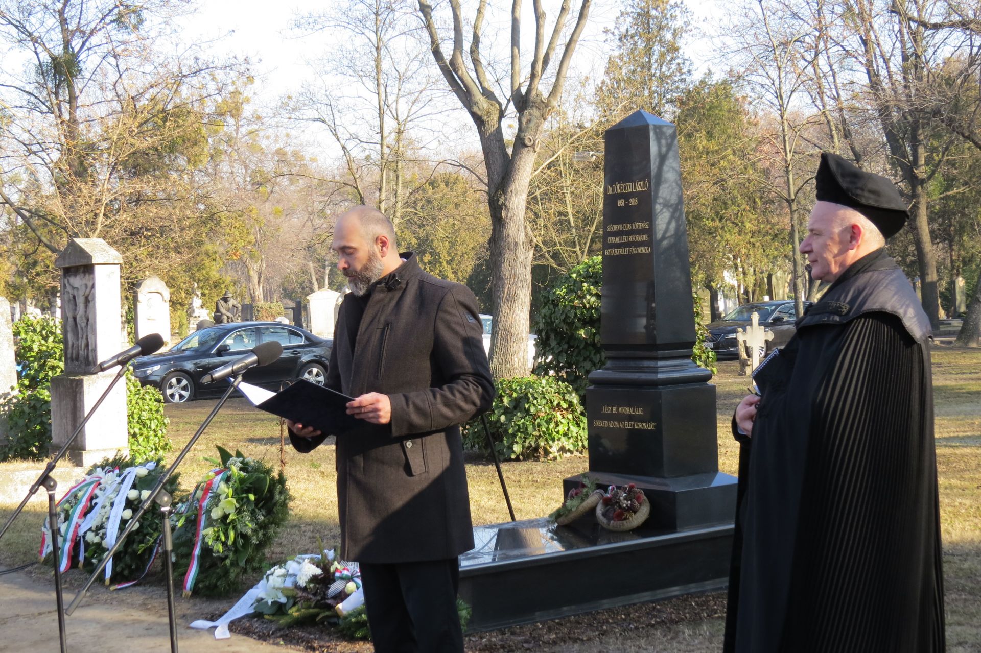 Felavatták Tőkéczki László síremlékét Budapesten