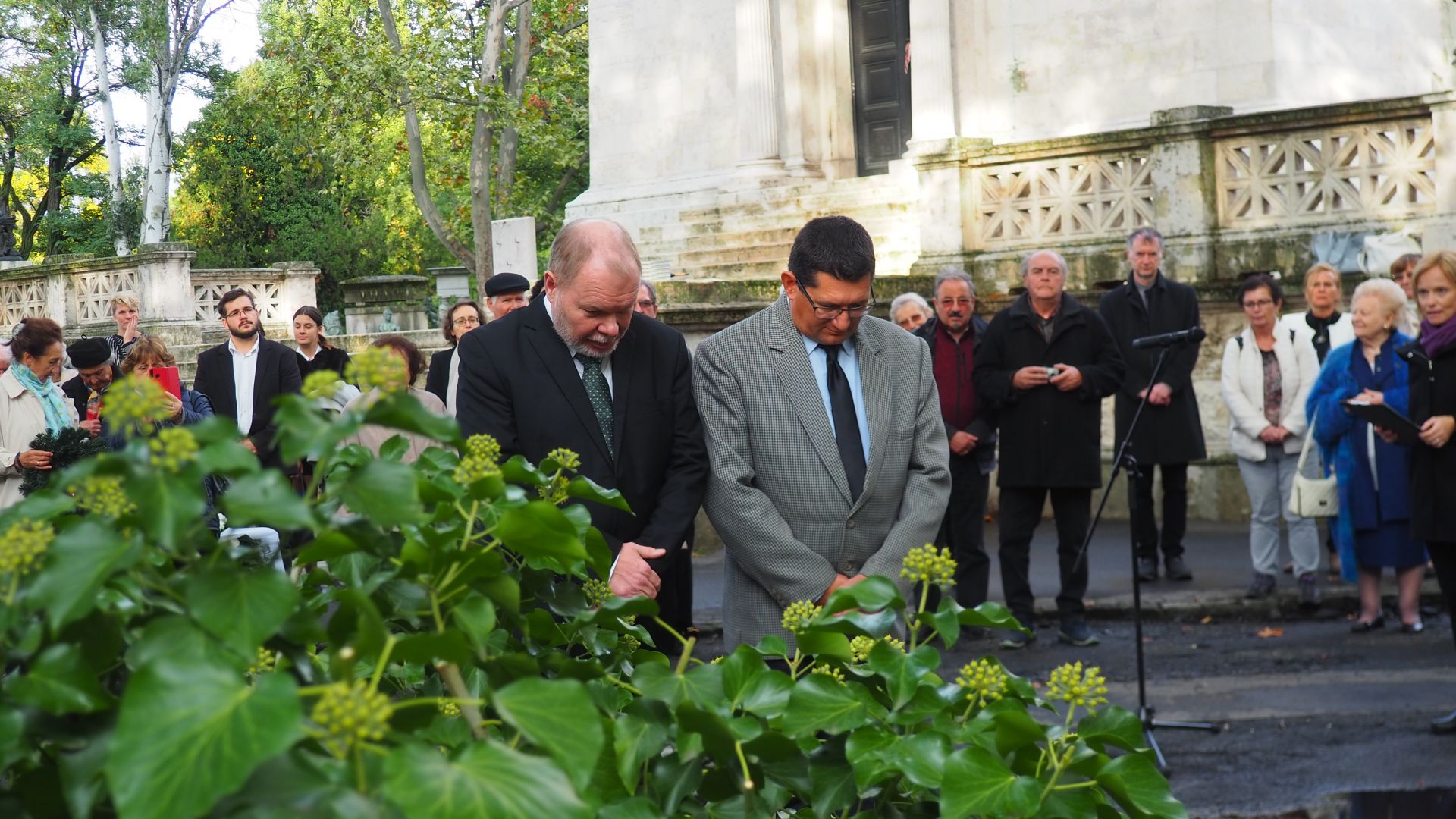 Megújult Erkel Ferenc síremléke a Fiumei úti sírkertben