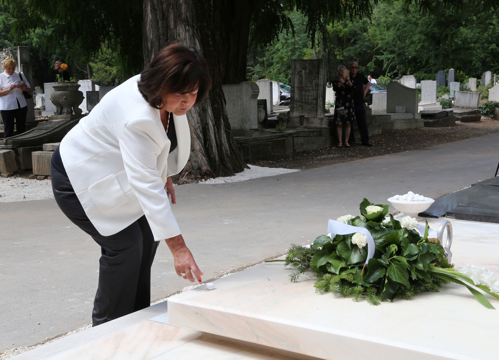 Maccabi Európa Játékok - Megemlékezés Hajós Alfréd felújított síremlékénél