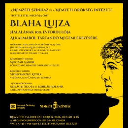 Blaha Lujza megemlékezés