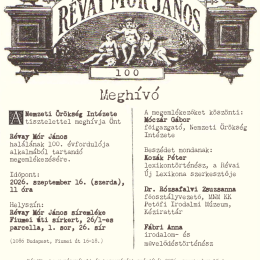 Révay Mór János megemlékezés