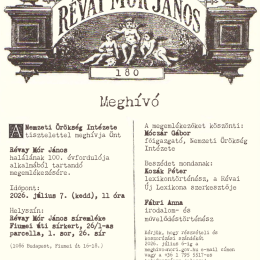 Révay Mór megemlékezés