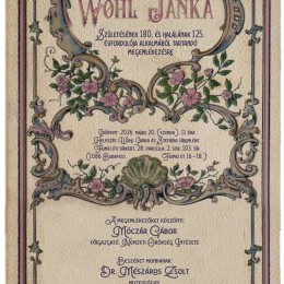 Wohl Janka megemlékezés