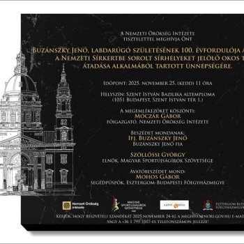 Buzánszky Jenő megemlékezés és okostábla avatás