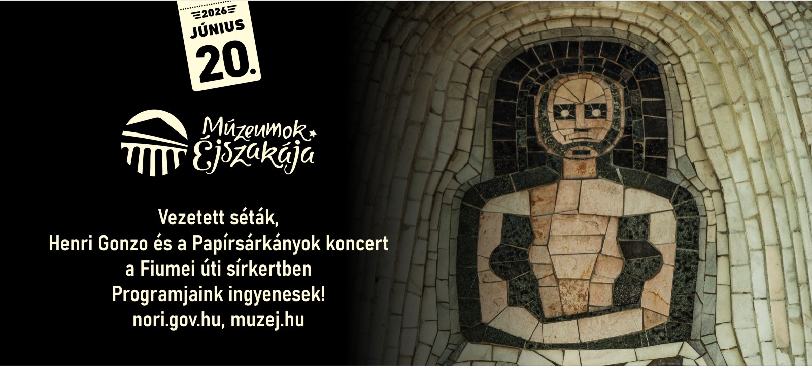Múzeumok Éjszakája a Fiumei úti sírkertben